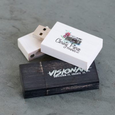 Vintage Wood Flash Drive