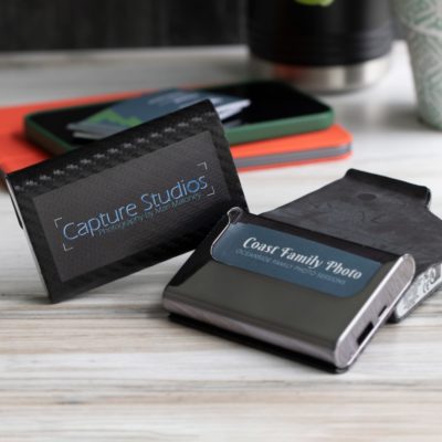 Power Bank with Business Card Holder