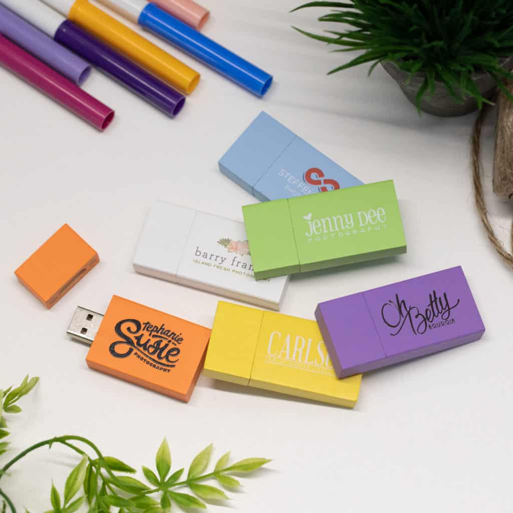 Light and Bright Customizable Flash Drives