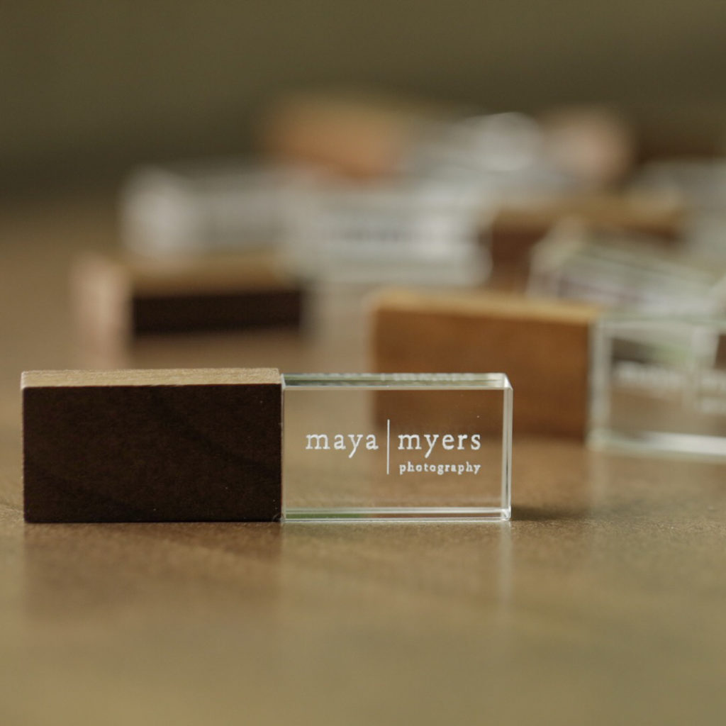 sub-surface engraved crystal usb flash drive