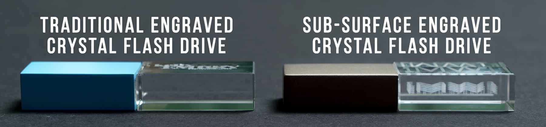 sub-surface engraved crystal flash drives photoflashdrive vs traditional flash drive