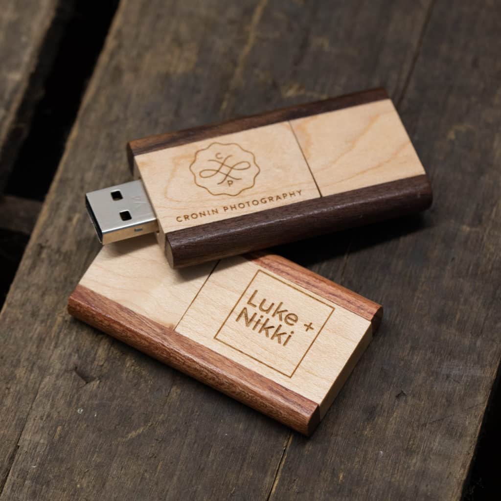 Two Tone Wood USB Flash Drive